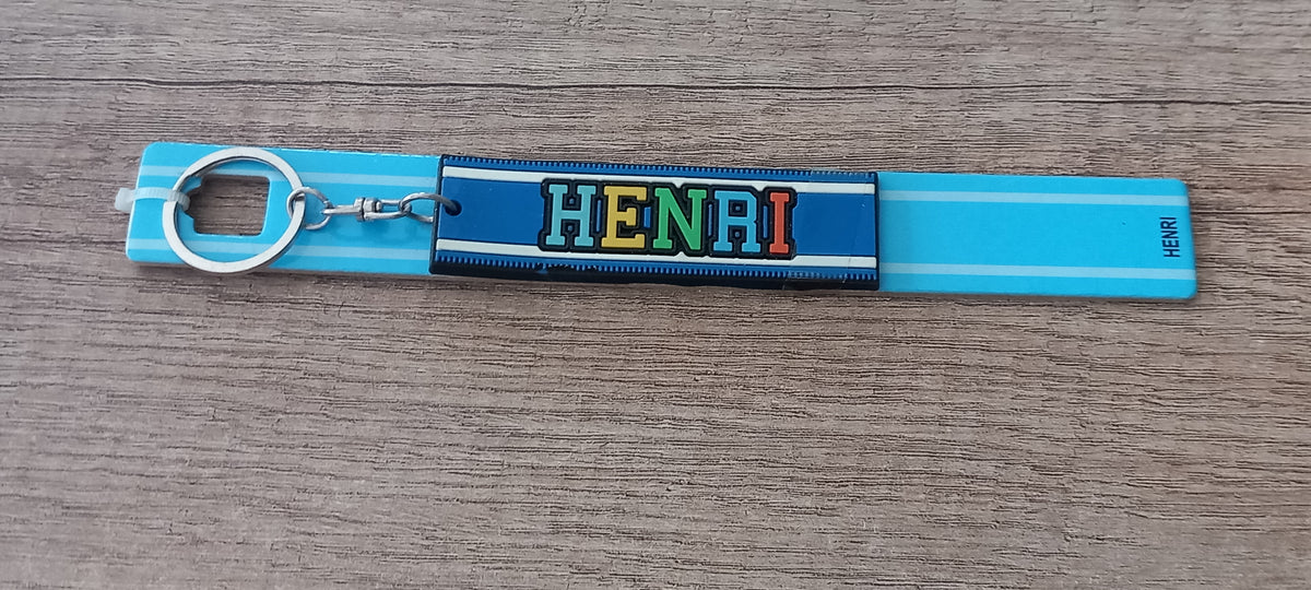 Sleutelhanger blauw Henri