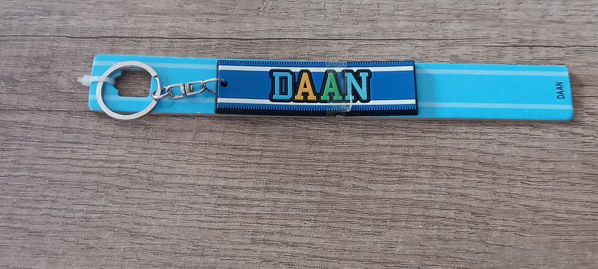 Sleutelhanger blauw Daan