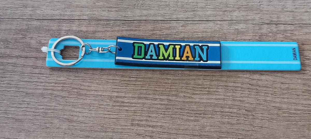 Sleutelhanger blauw Damian