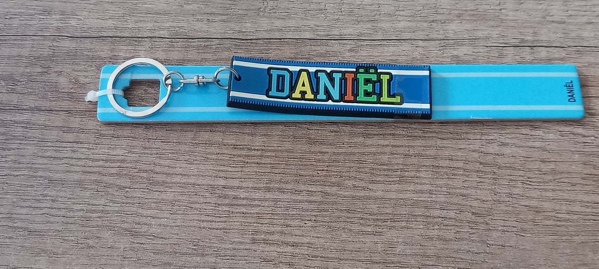 Sleutelhanger blauw Daniel
