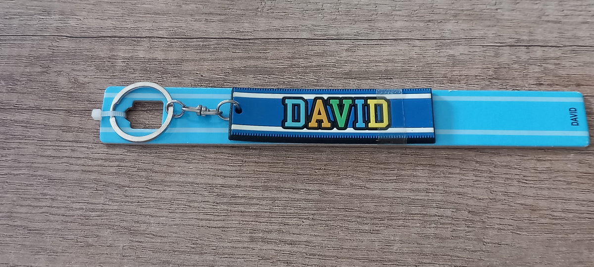 Sleutelhanger blauw David