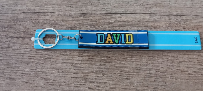 Sleutelhanger blauw David