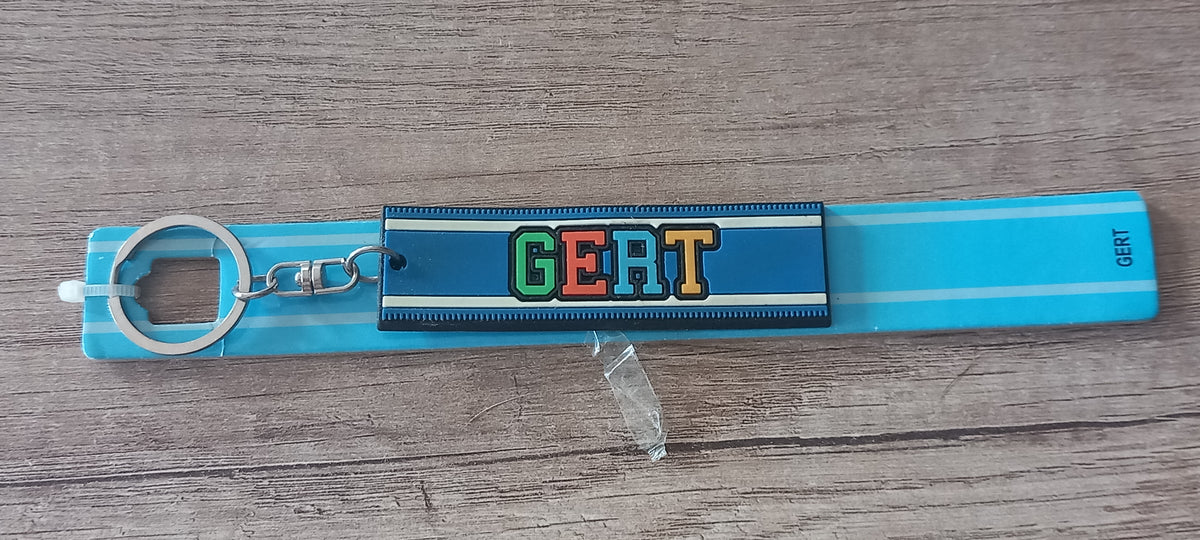 Sleutelhanger blauw Gert