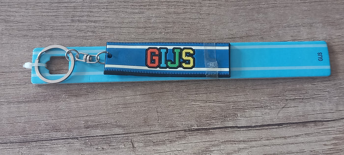 Sleutelhanger blauw Gijs