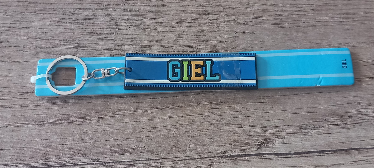 Sleutelhanger blauw Giel