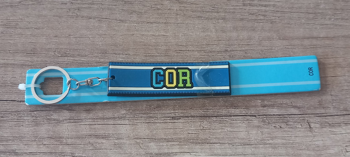 Sleutelhanger blauw Cor