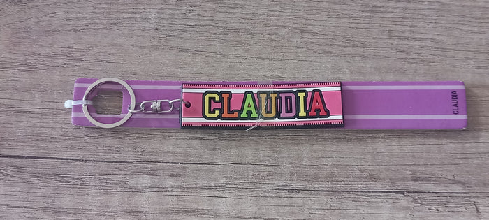 Sleutelhanger paars Claudia