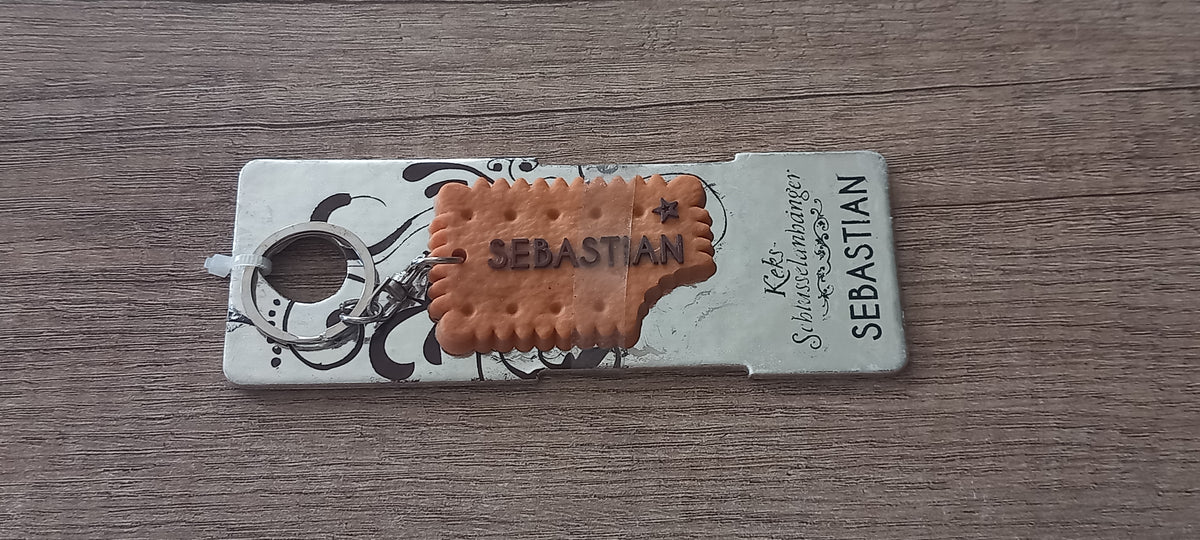 Sleutelhanger koekje Sebastian