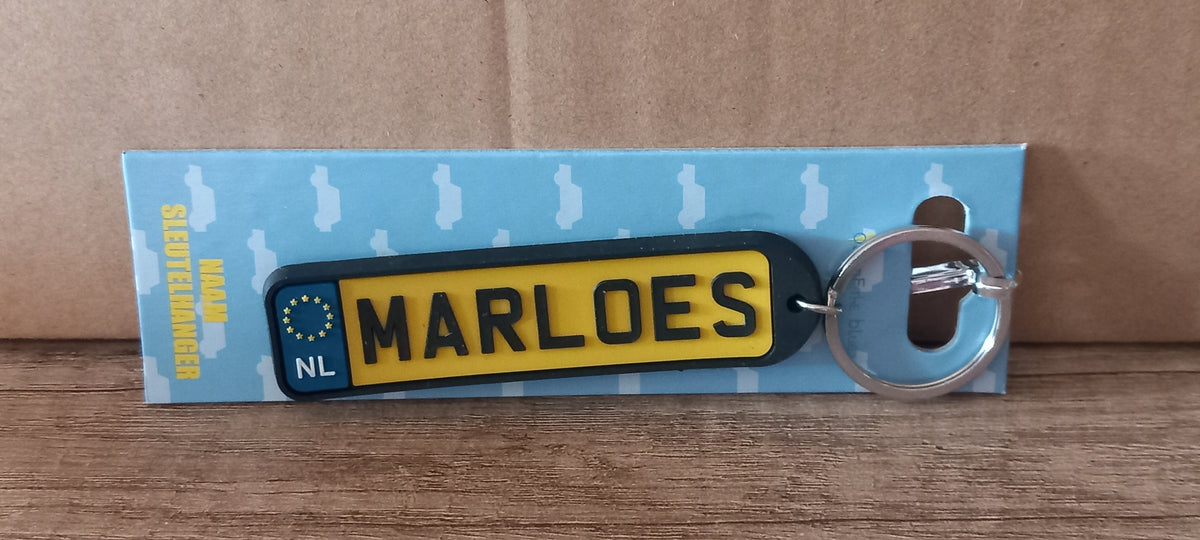 Sleutelhanger kenteken afgerond: Marloes