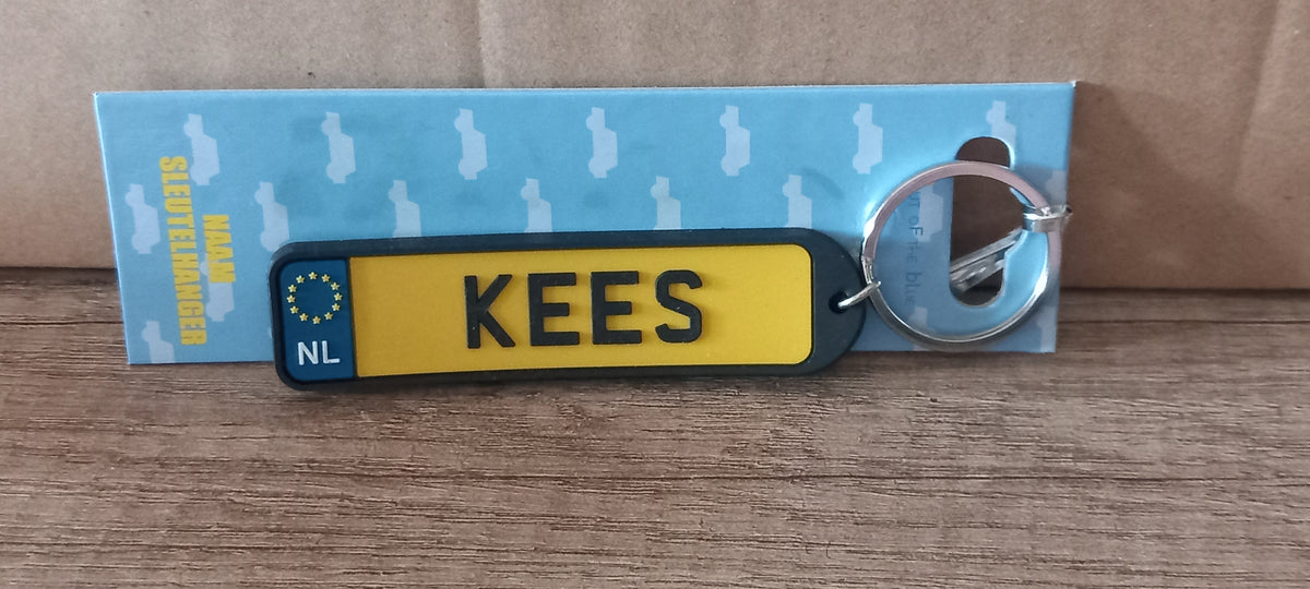 Sleutelhanger kenteken afgerond: Kees