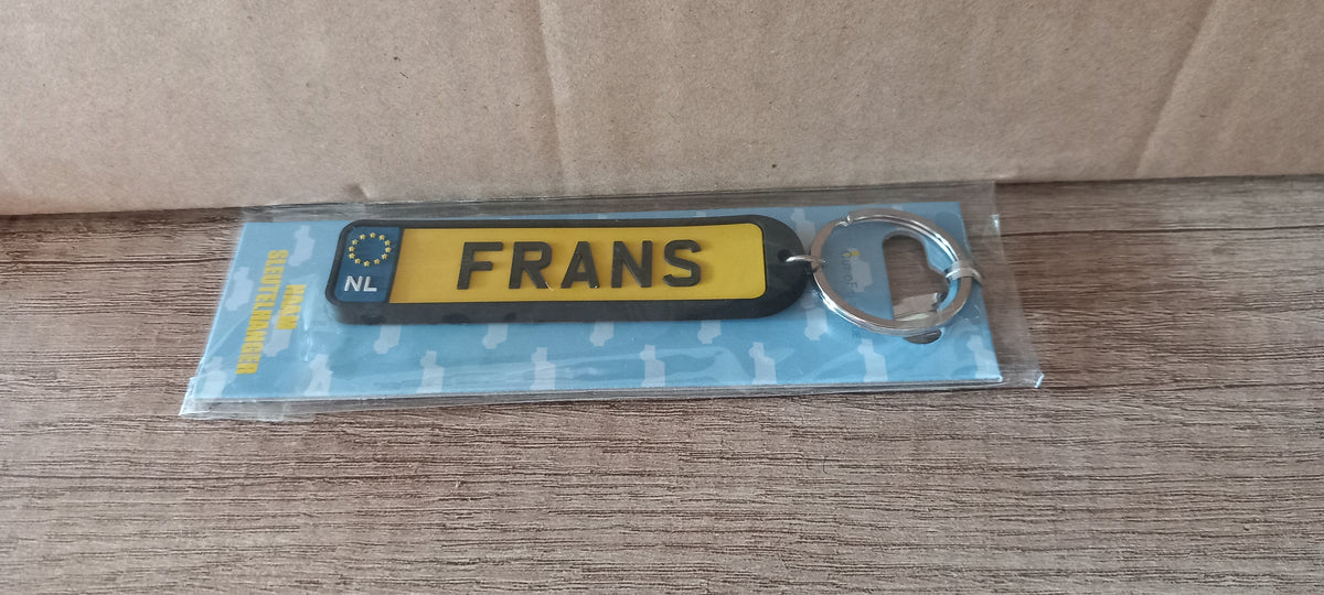 Sleutelhanger kenteken afgerond: Frans