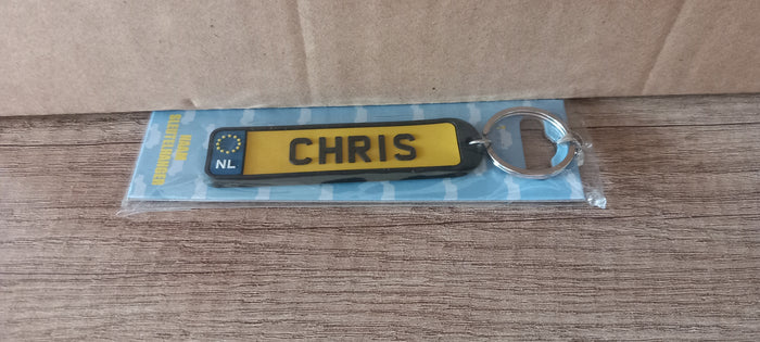 Sleutelhanger kenteken afgerond: Chris