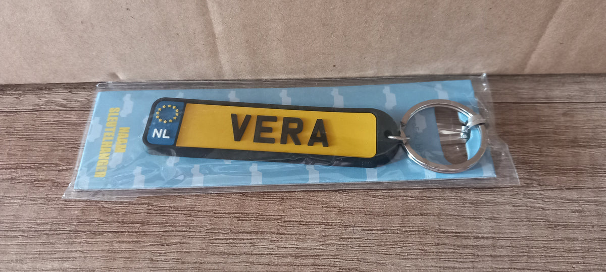 Sleutelhanger kenteken afgerond: Vera
