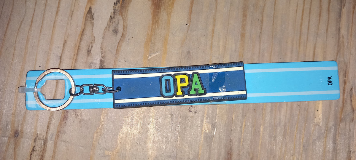 Sleutelhanger blauw: Opa