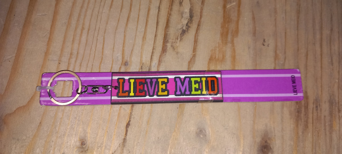 Sleutelhanger paars: Lieve meid