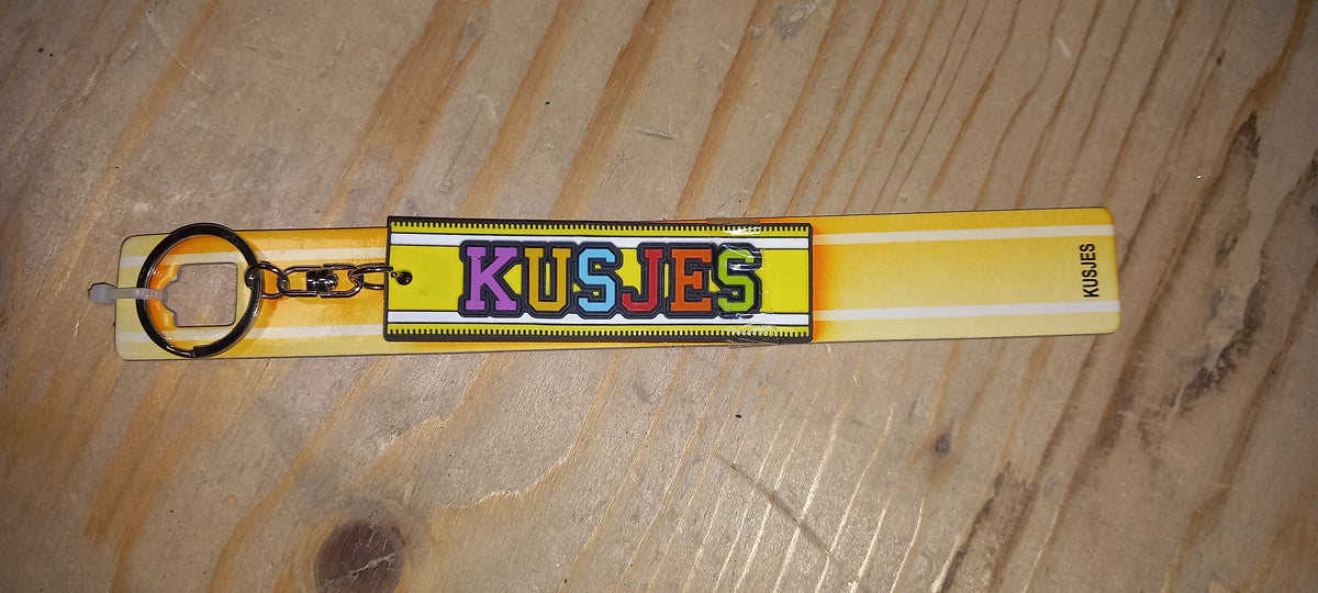 Sleutelhanger oranje: Kusjes
