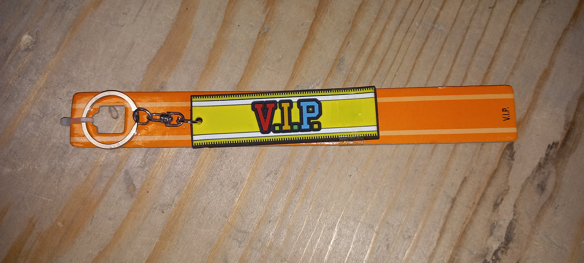 Sleutelhanger oranje: V.I.P.
