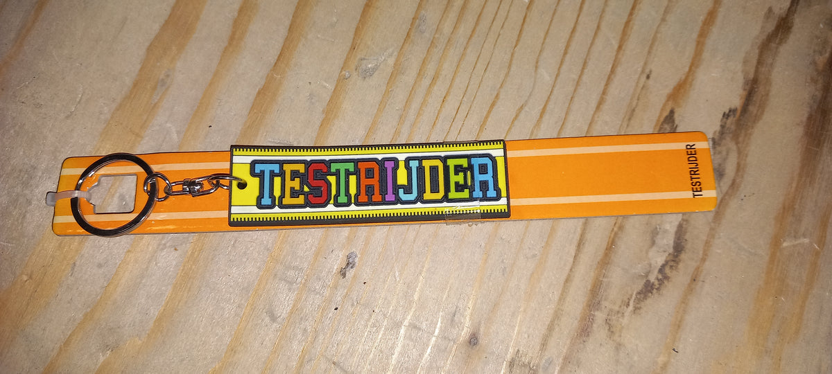 Sleutelhanger oranje: Testrijder