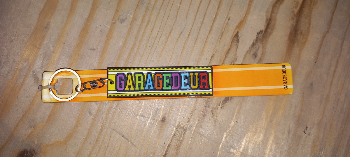 Sleutelhanger oranje: Garagedeur