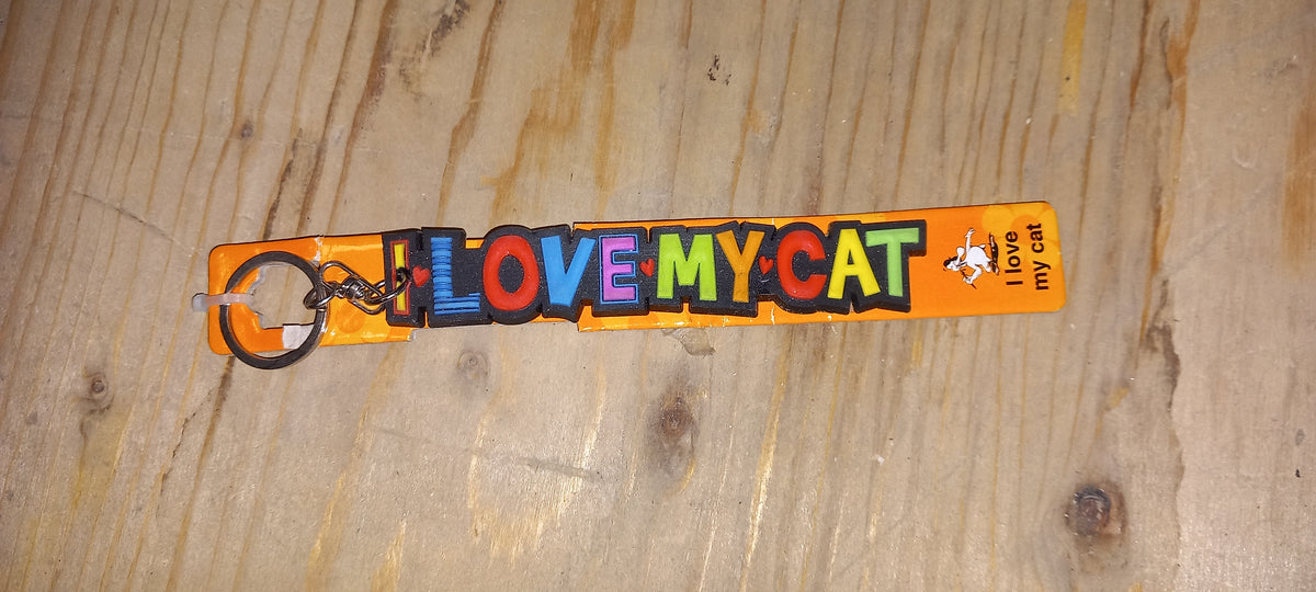 Sleutelhanger: I love my cat