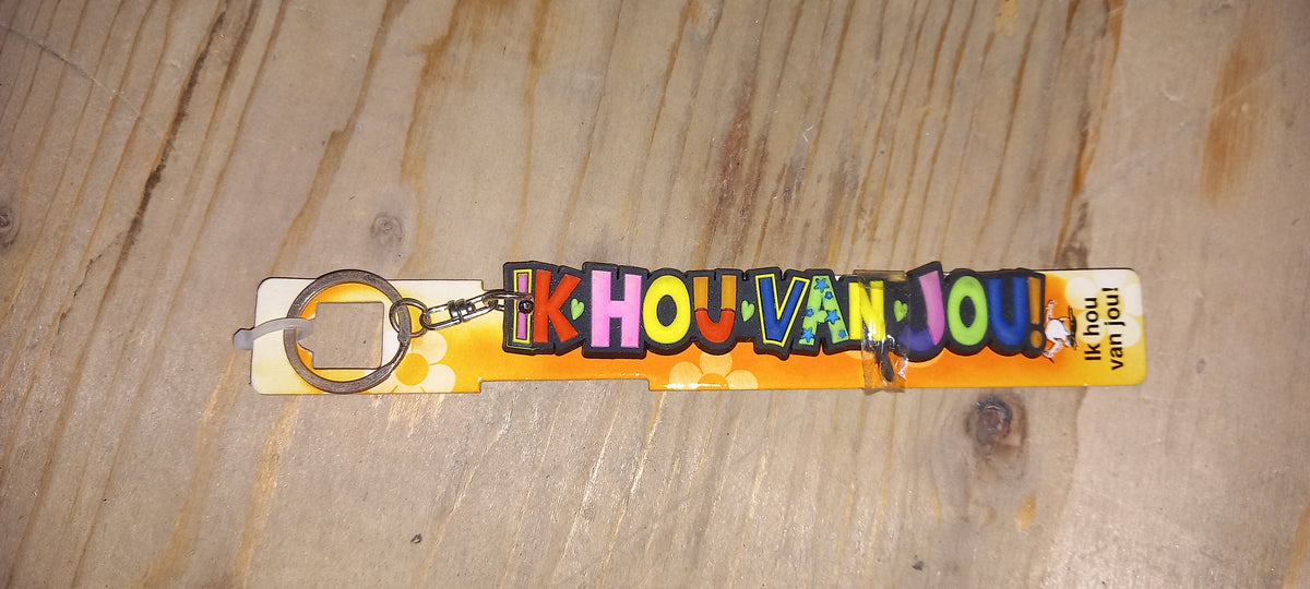 Sleutelhanger: Ik hou van jou