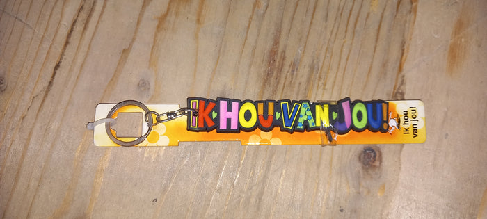 Sleutelhanger: Ik hou van jou
