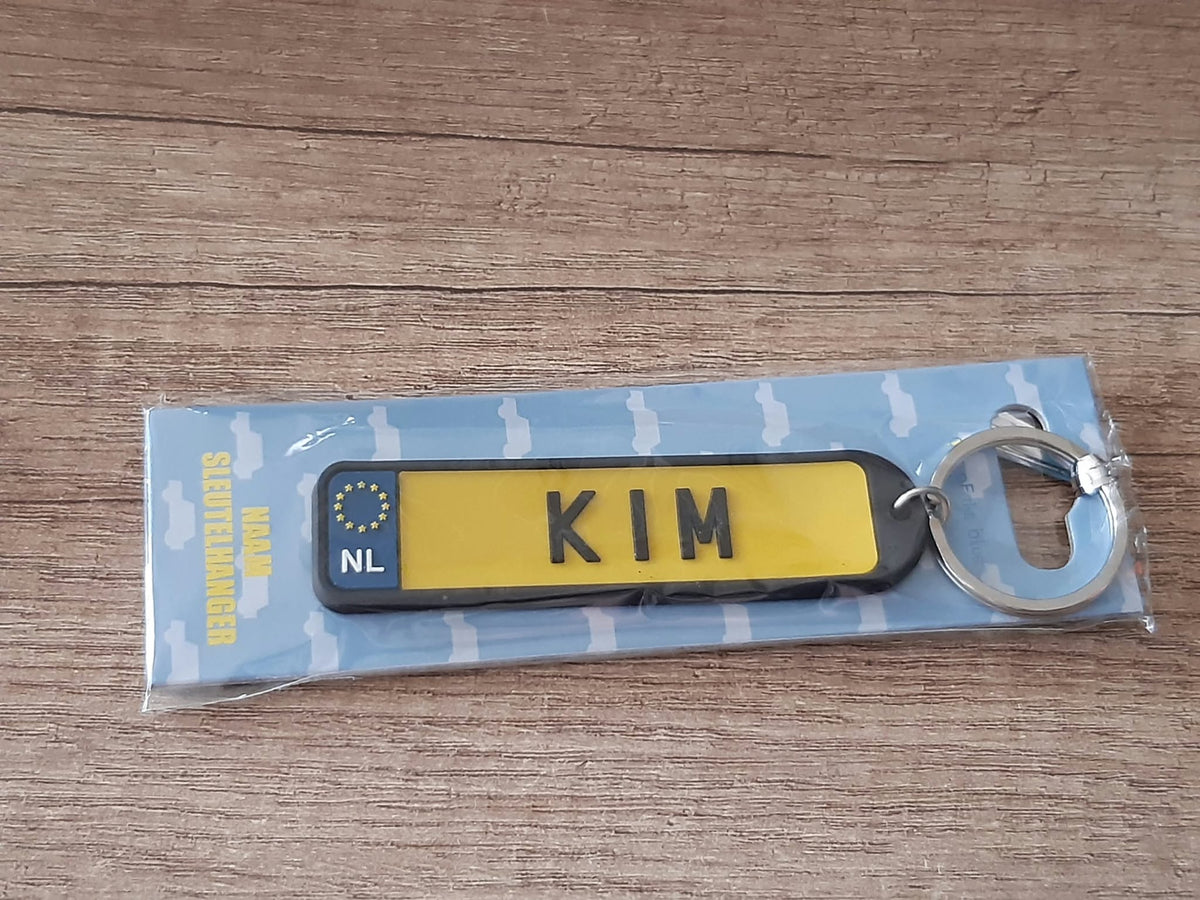 Sleutelhanger kenteken afgeronde hoeken: Kim