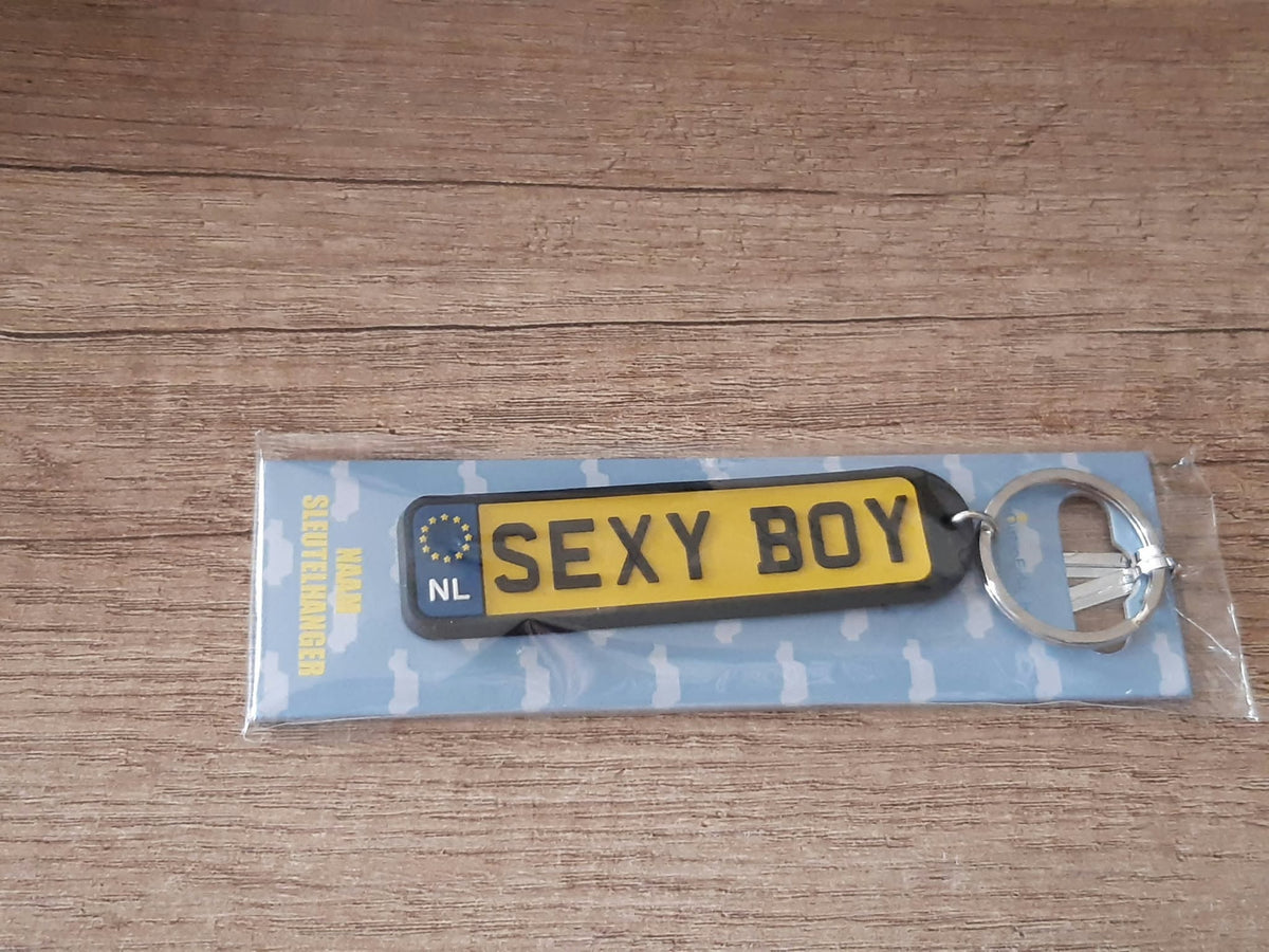 Sleutelhanger kenteken afgeronde hoeken: Sexy box