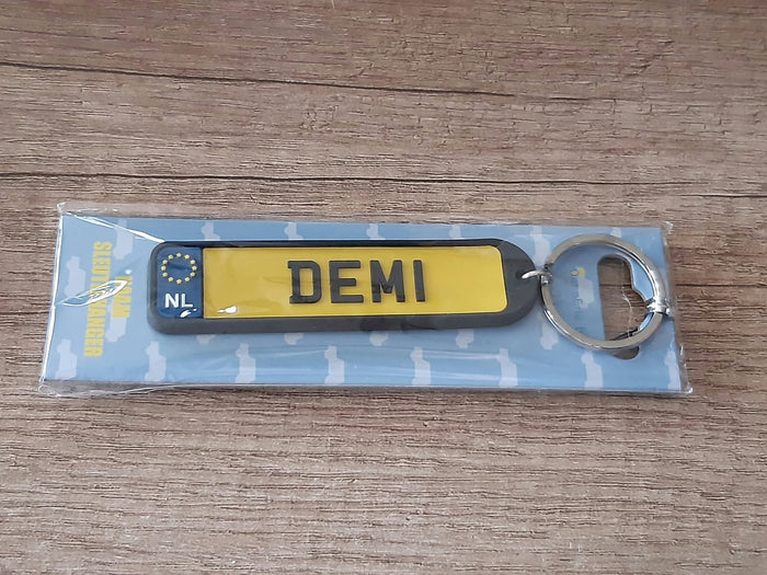 Sleutelhanger kenteken afgeronde hoeken: Demi