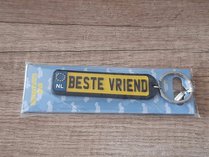 Sleutelhanger kenteken afgeronde hoeken: Beste vriend