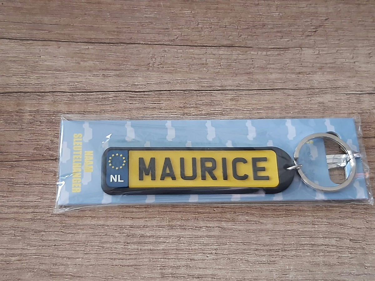 Sleutelhanger kenteken afgeronde hoeken: Maurice