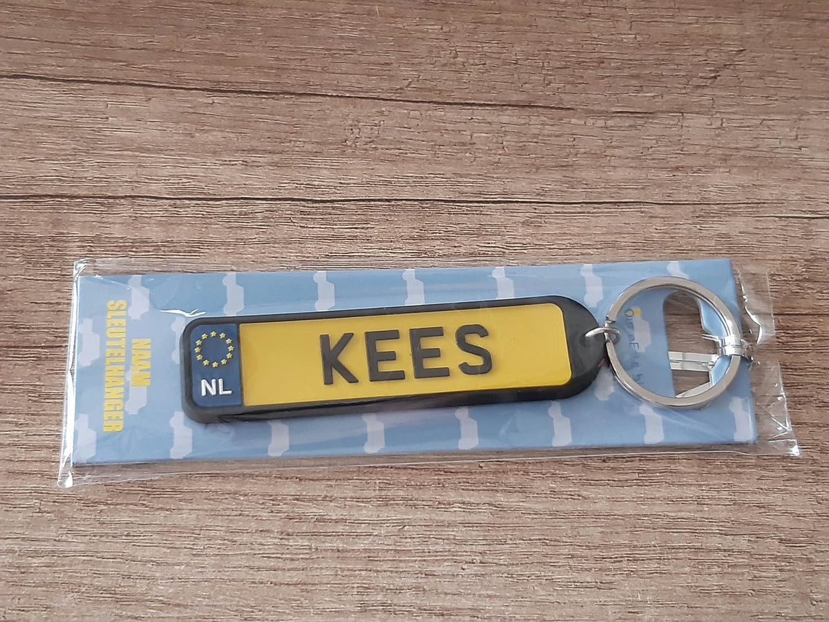 Sleutelhanger kenteken afgeronde hoeken: Kees