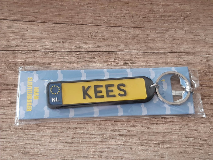 Sleutelhanger kenteken afgeronde hoeken: Kees