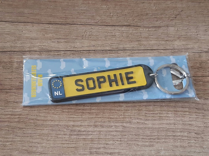 Sleutelhanger kenteken afgeronde hoeken: Sophie