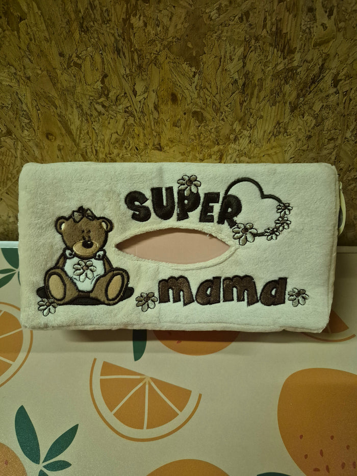Tissuebox met super mama
