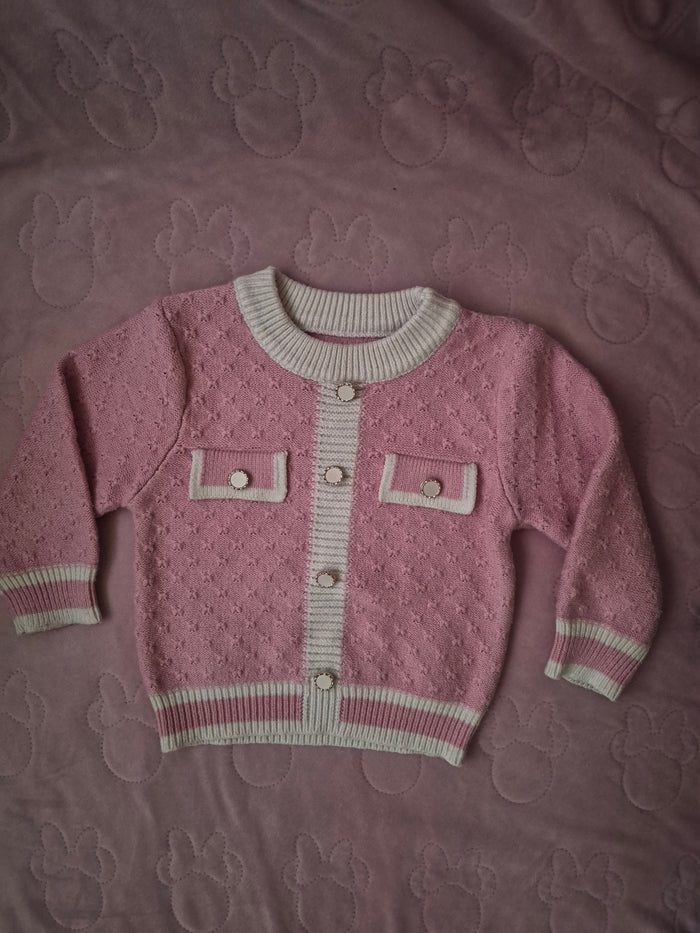 Baby roze vestje maat 62