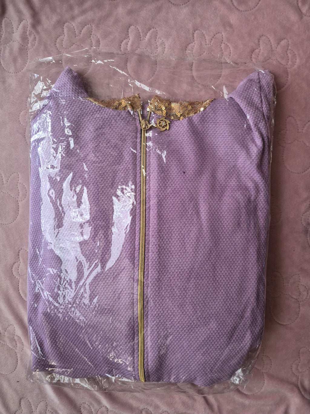 Nieuw setje 2 delig paars maat l