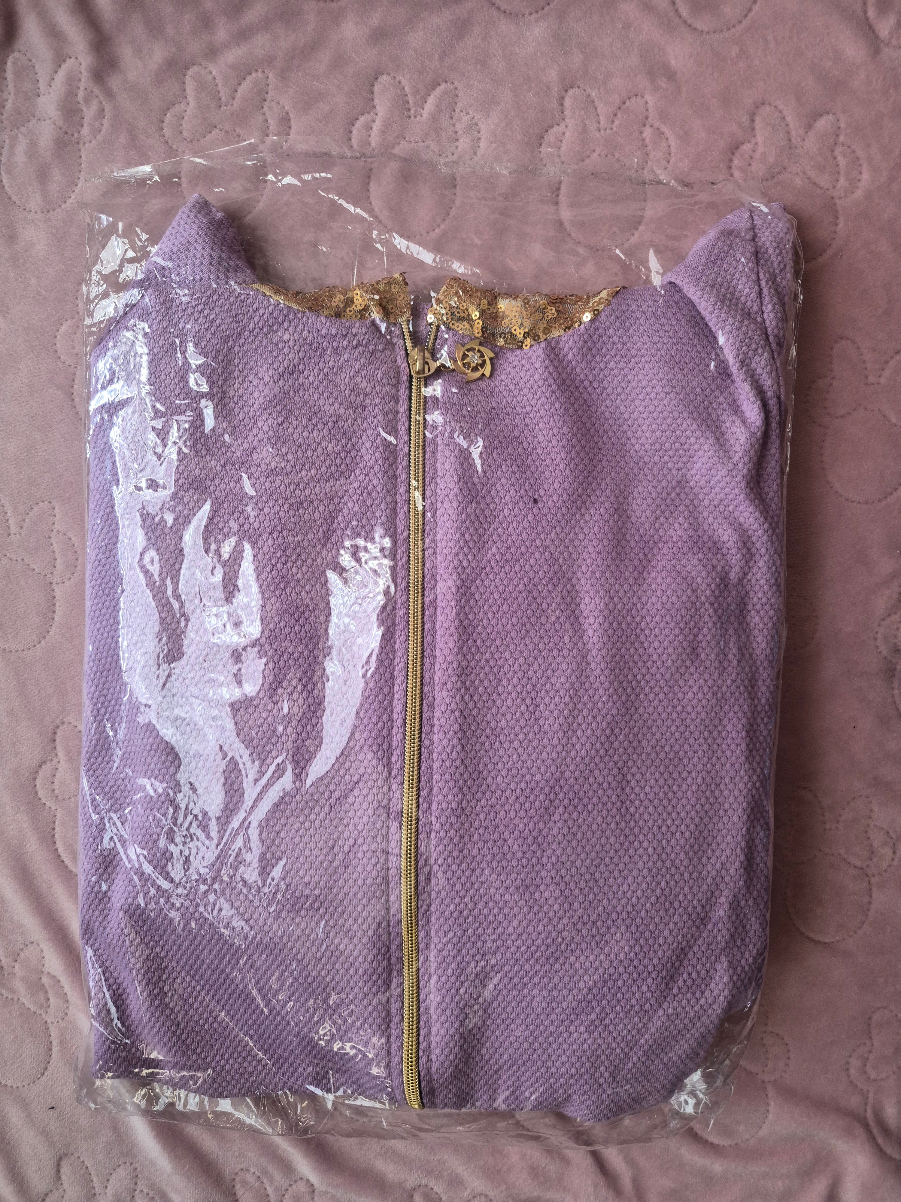 Nieuw setje 2 delig paars maat l