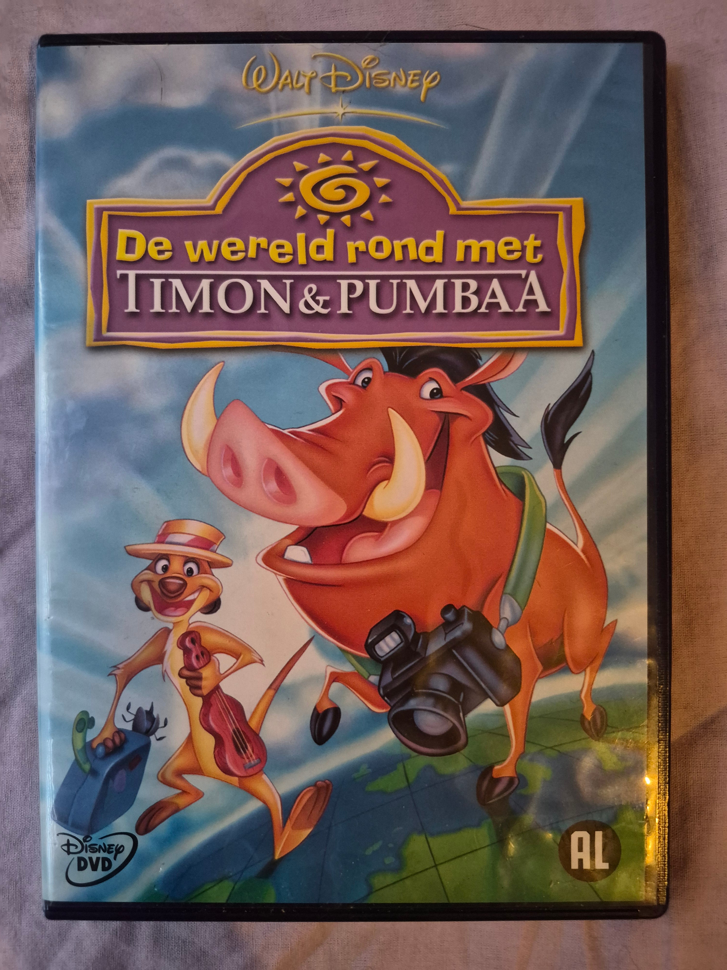 Disney DVD De Wereld rond met timon en pumbaa