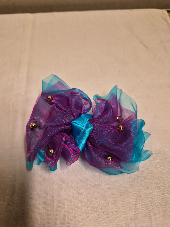 Haarstrik paars/blauw