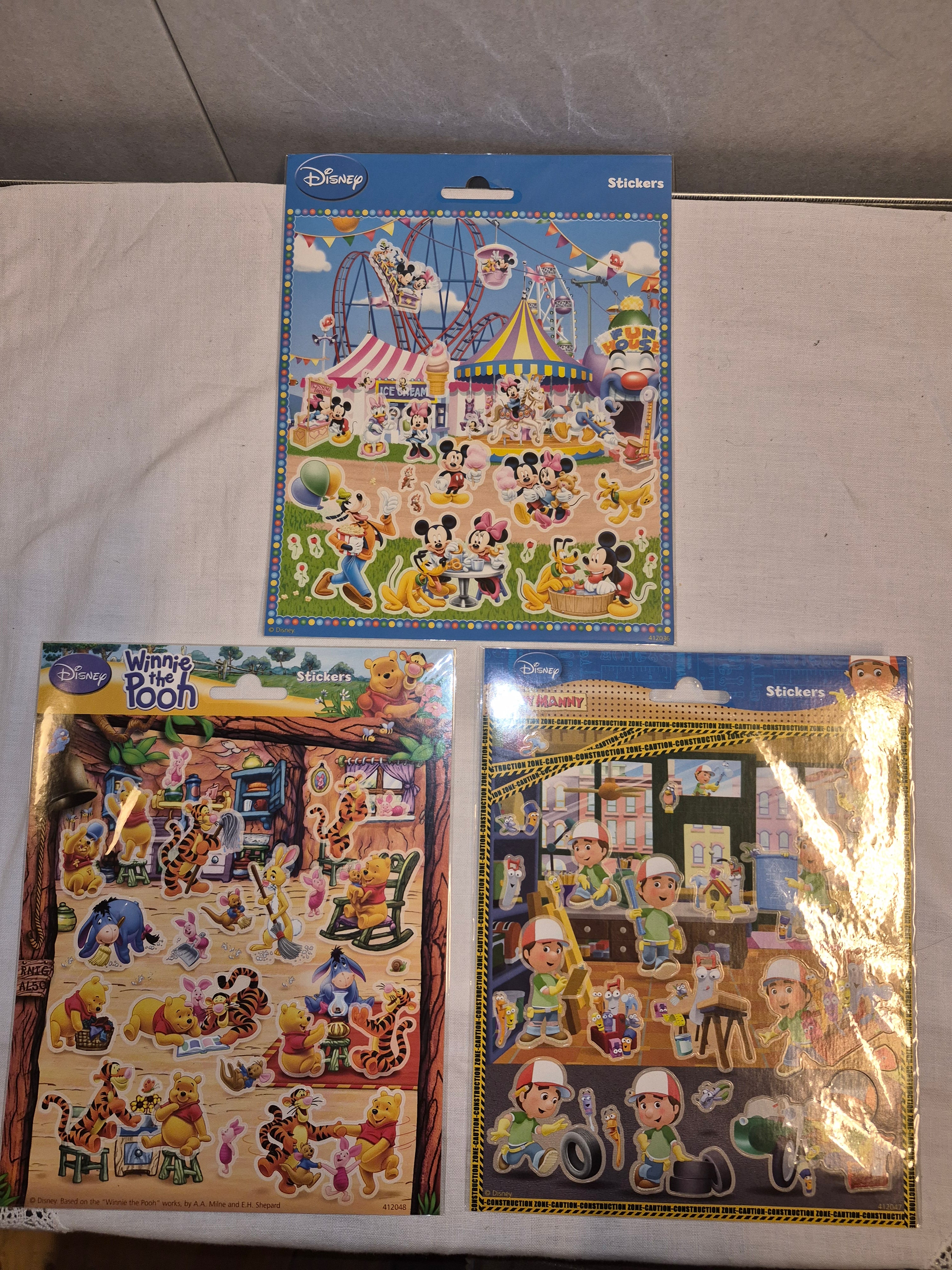 3x stickervellen setje 8