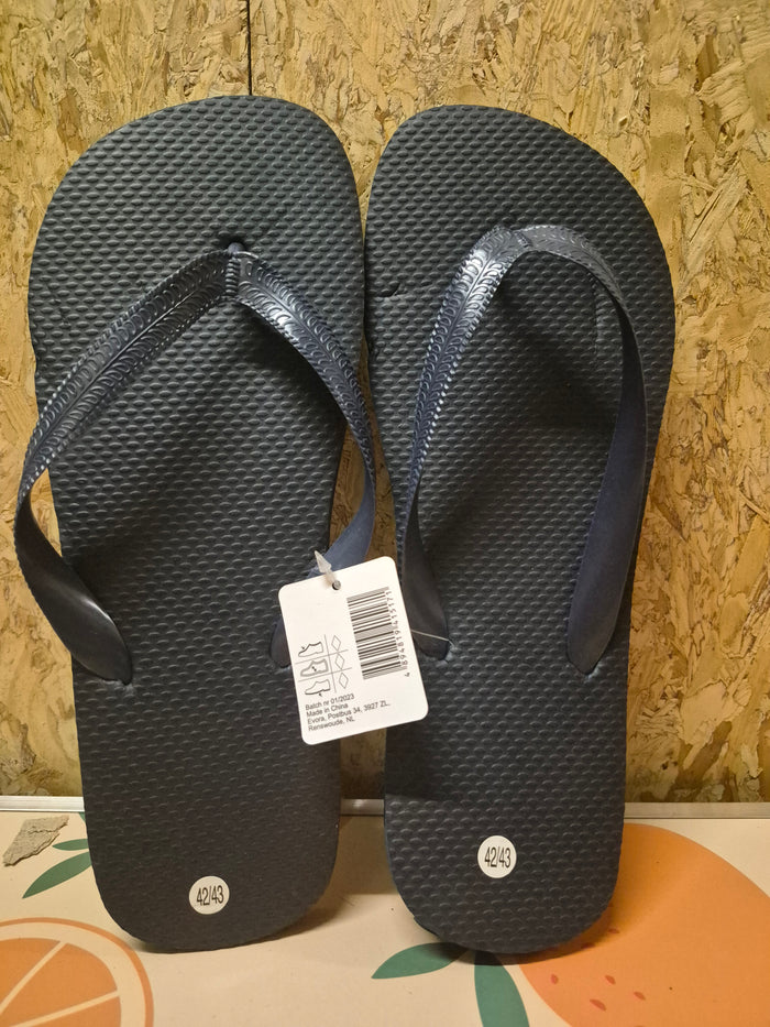 Slippers donkerblauw mt 42/43