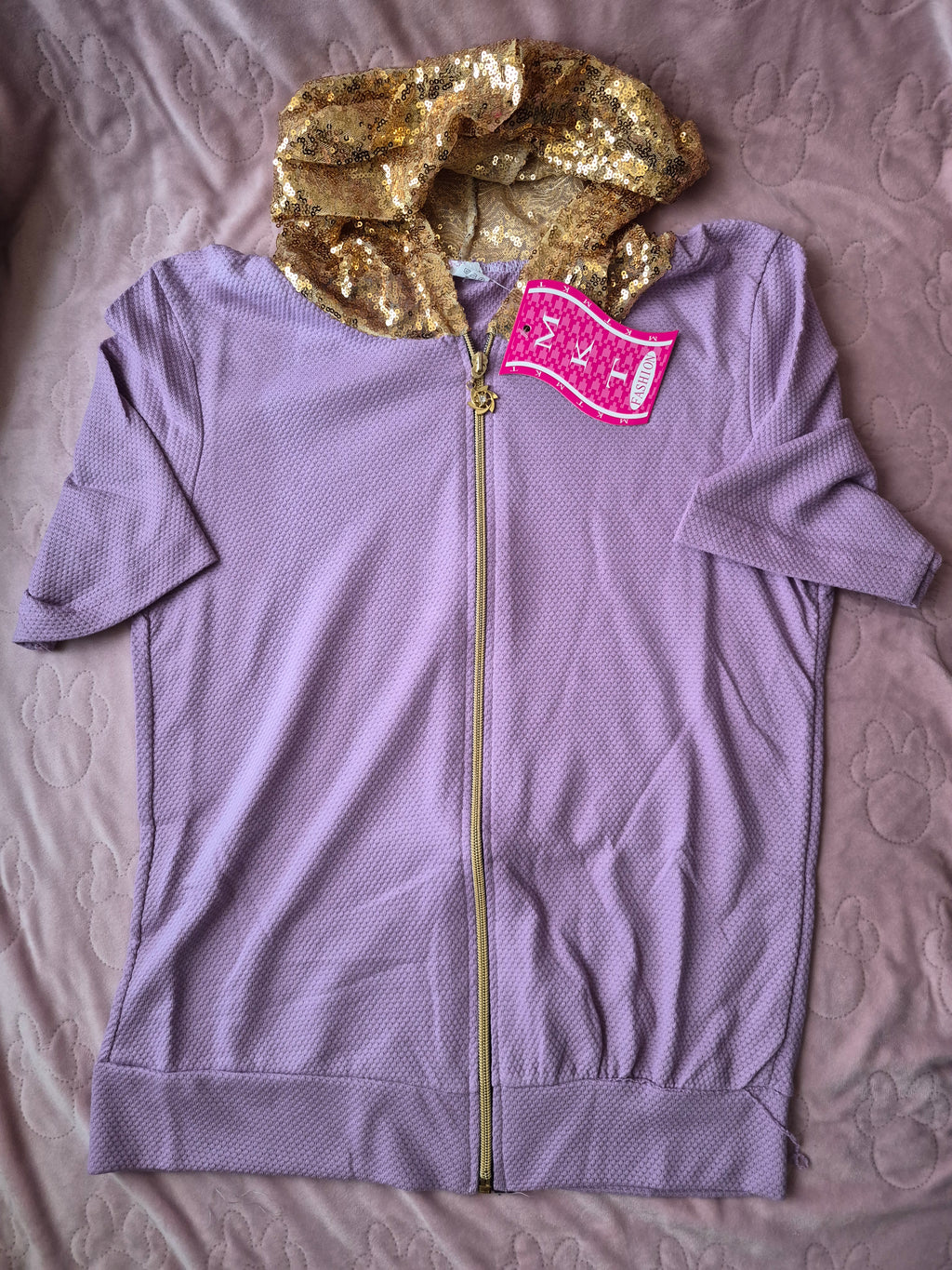 Nieuw setje 2 delig paars maat l