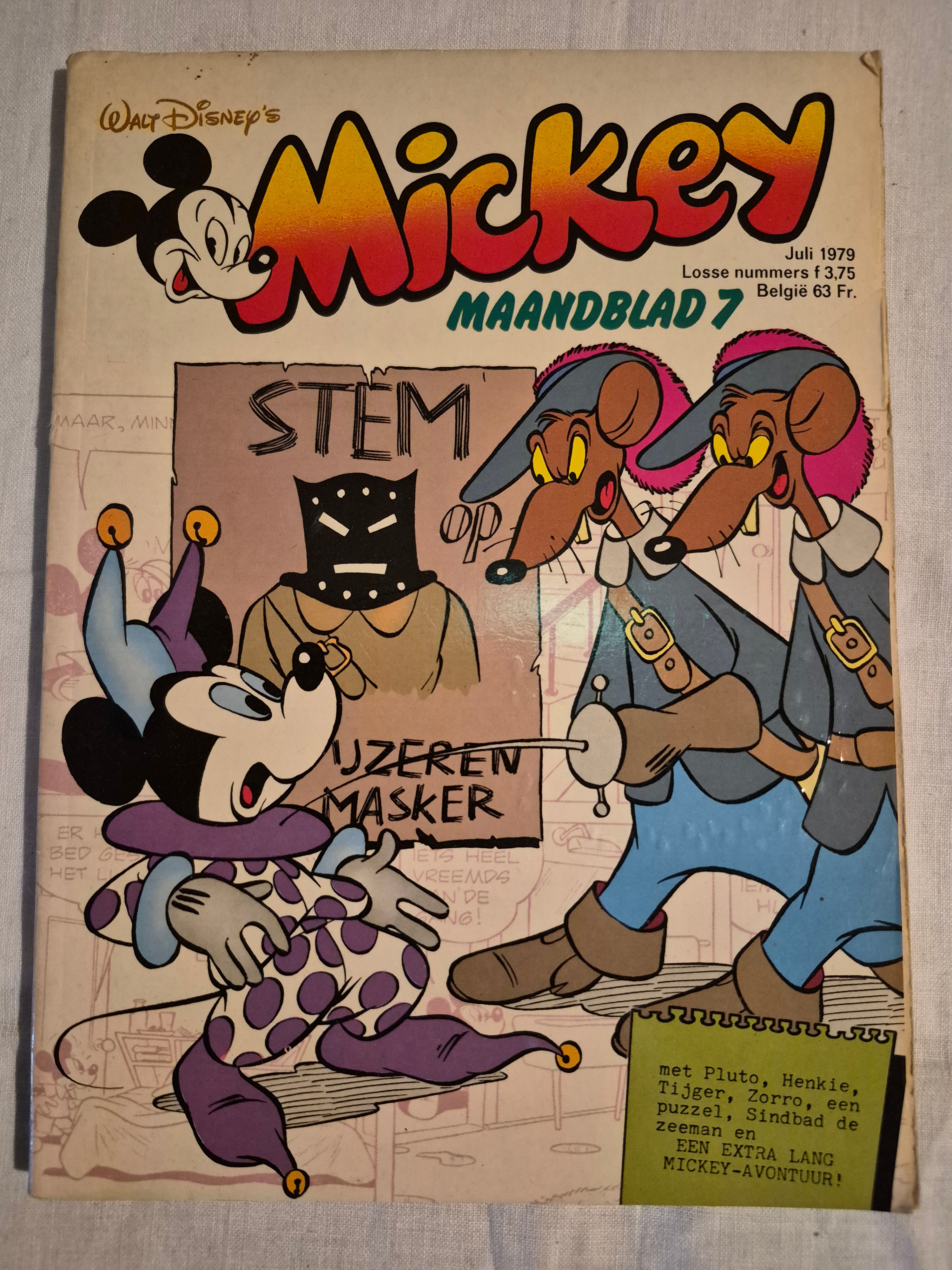 Disney mickey maandblad nr 7 jaartal 1979