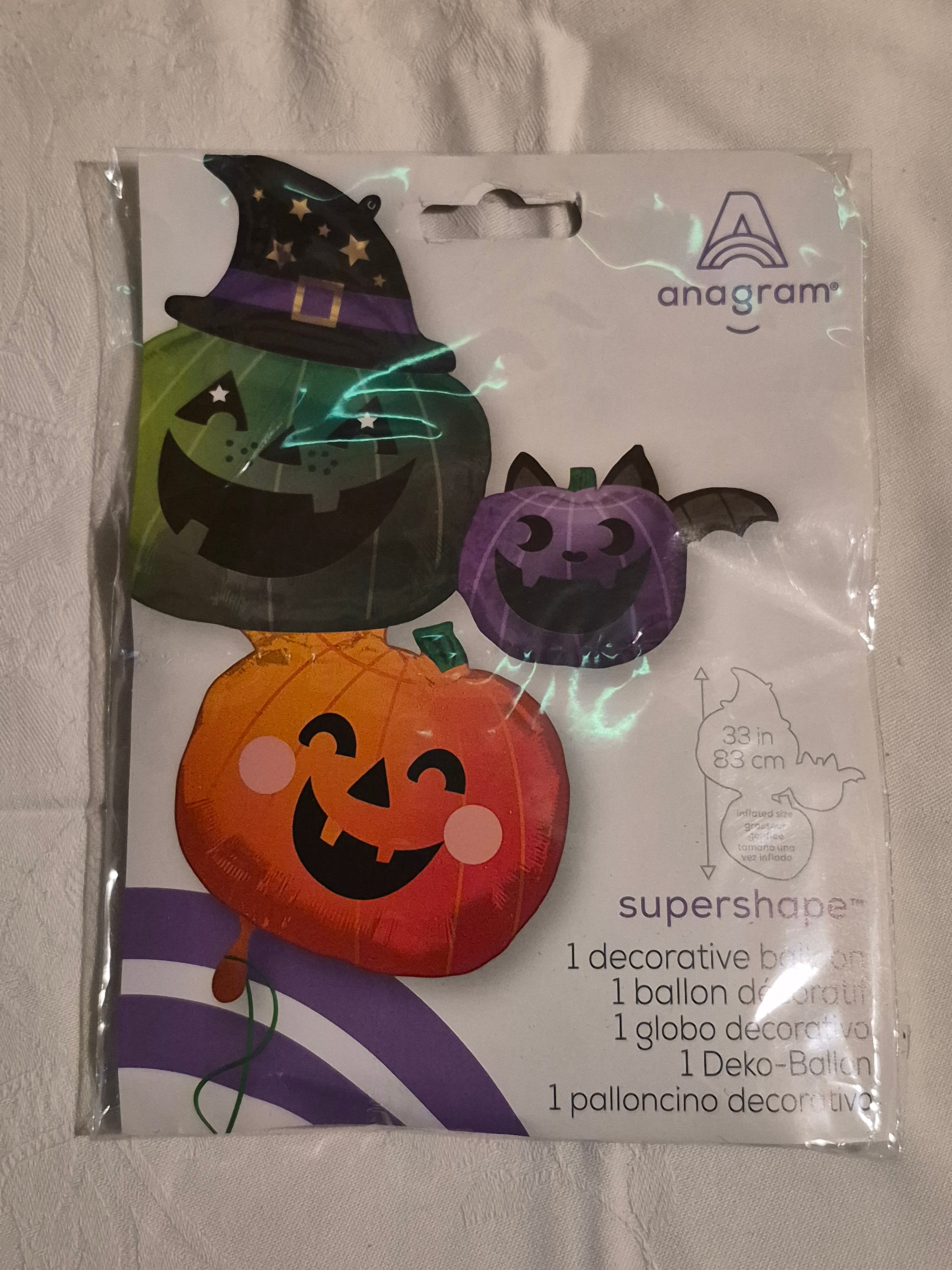 Folieballon Halloween pompoenset