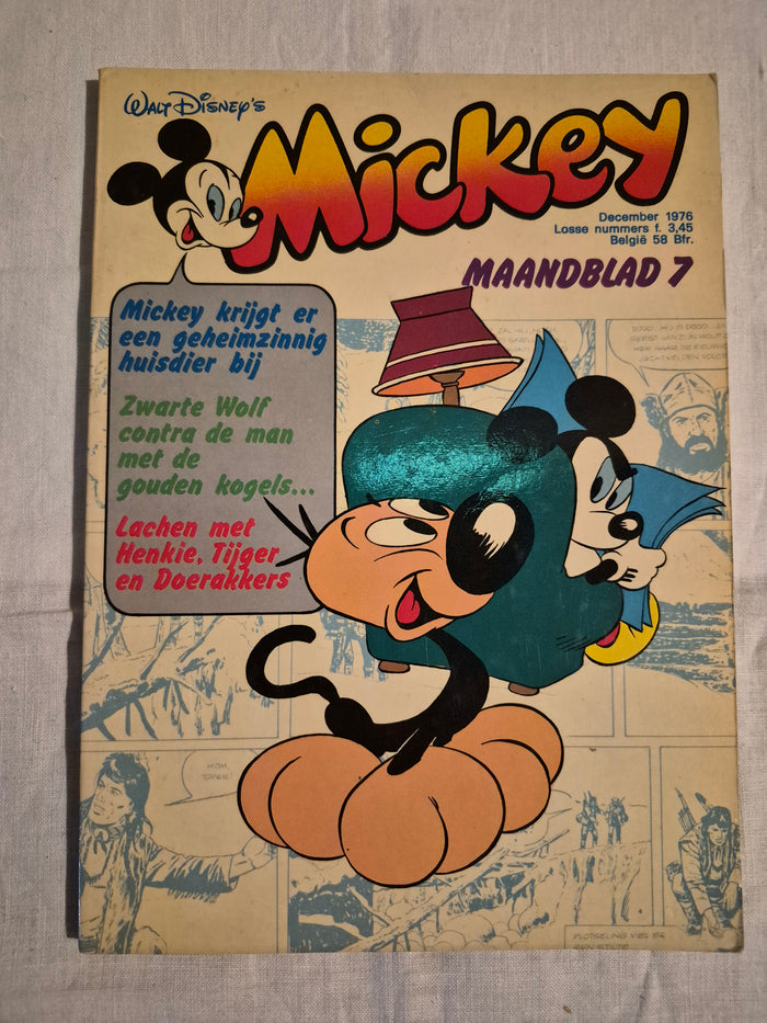 Disney mickey maandblad nr 7 jaartal 1976