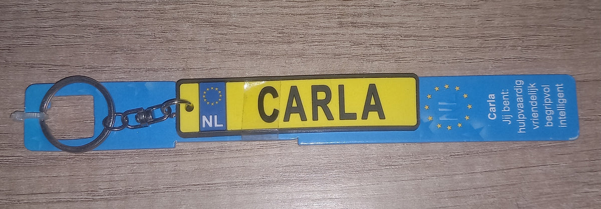 Sleutelhanger kenteken:  Carla