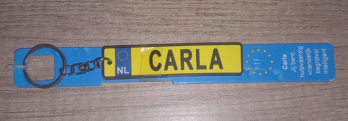 Sleutelhanger kenteken:  Carla