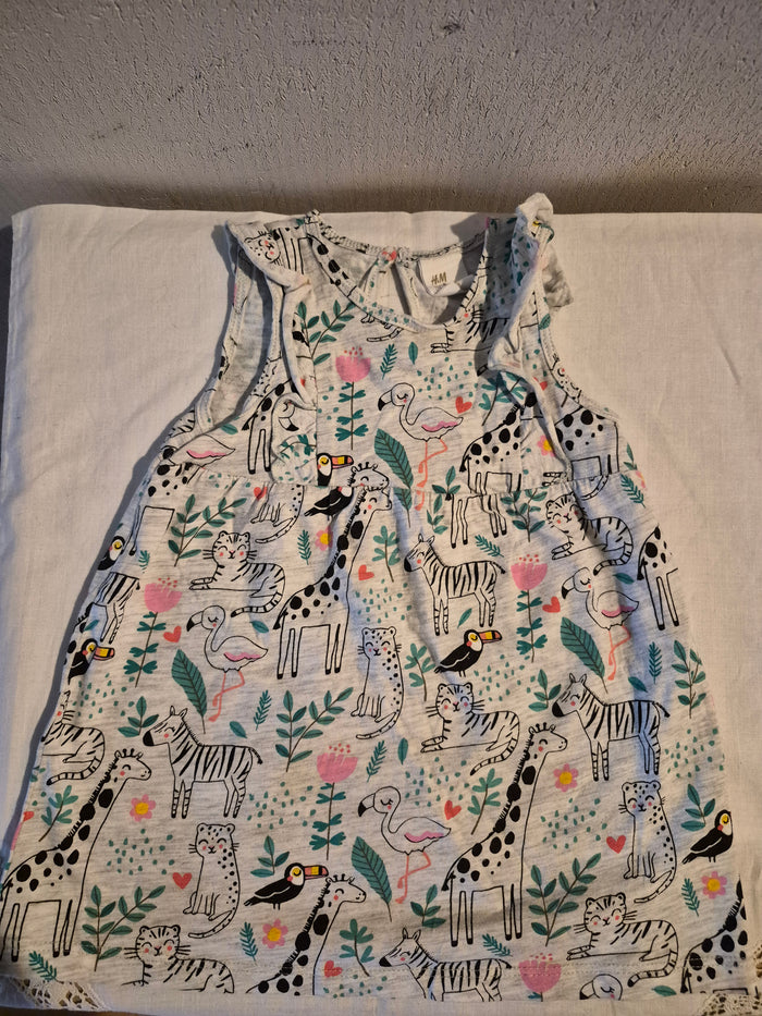 Jurkje met dieren H&M maat 74