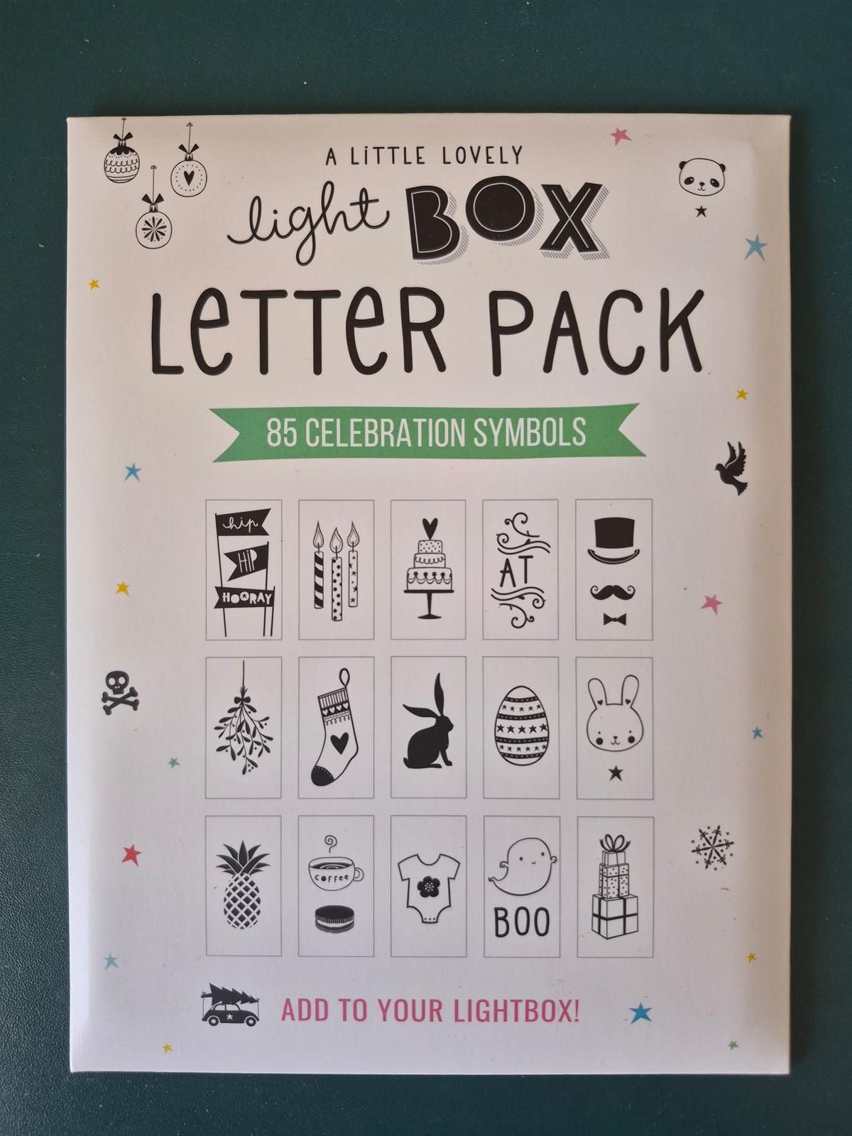 Letter pack celebrations symbols